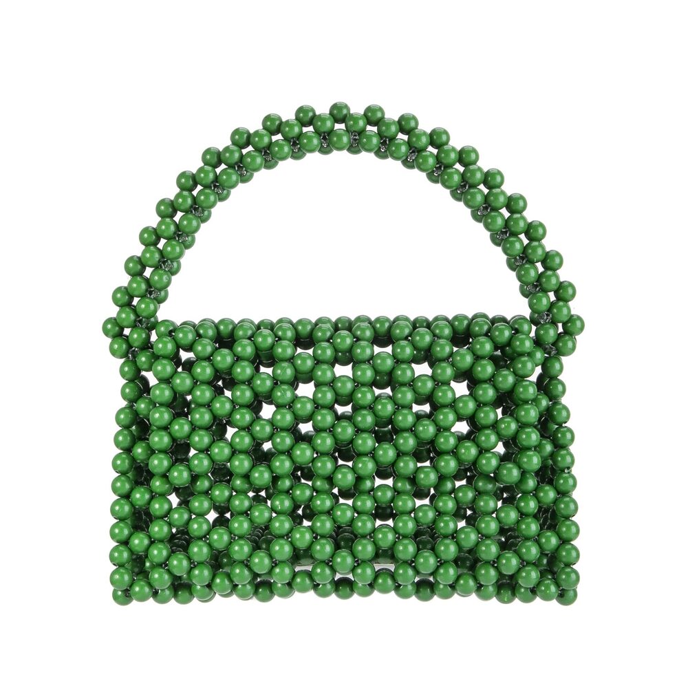 2576 YUSHINY Candy Color Acrylic Beaded Hollow Handbag Evening Clutch